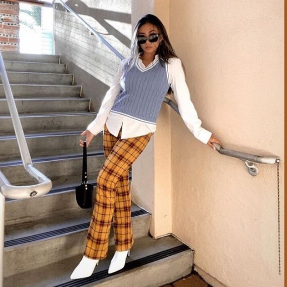 Urban Outfitters Pants - Urban Outfitters High Rise Plaid Pants
